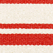 tapis tressés en vinyl Pappelina ODD - Coral Red