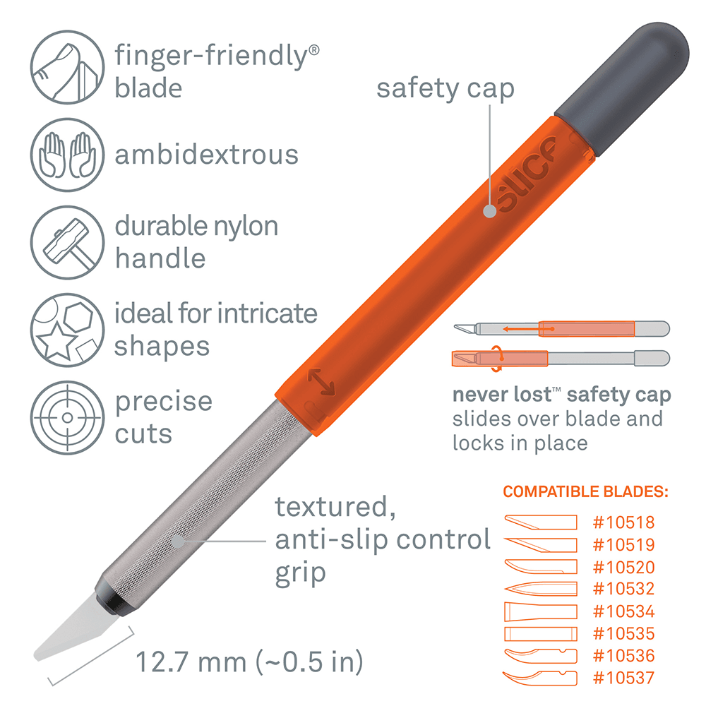 Cutter de précision à lame céramique CRAFT KNIFE avec capuchon