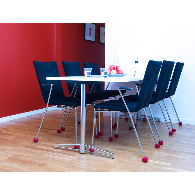 Patins de chaise anti-bruit anti-rayures Silent Socks® Original – Red –  LAPADD