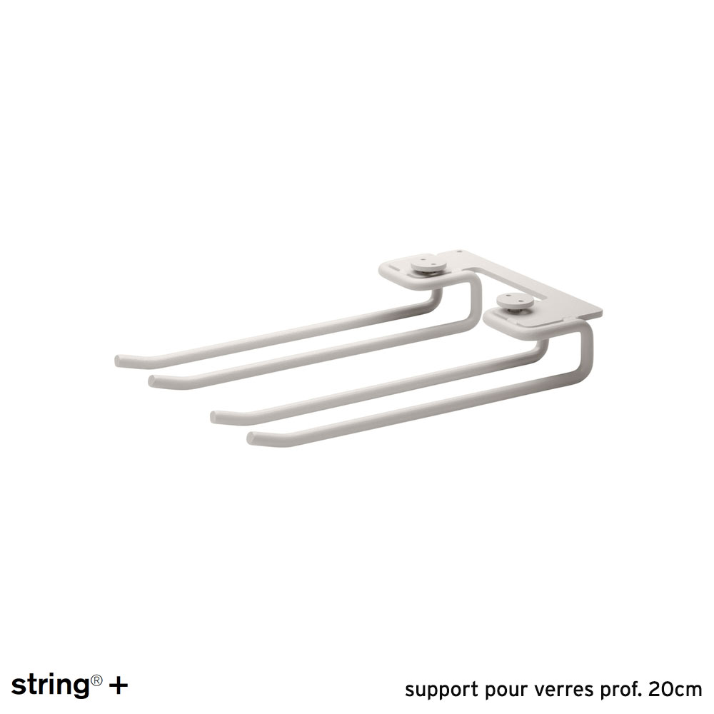 String System / support range-verres prof. 20cm - BEIGE - 2pcs.