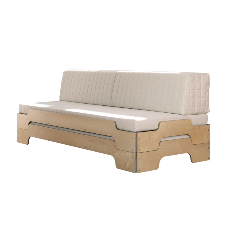 Coussin dossier pour transformer le lit empilable en canapé 100cm