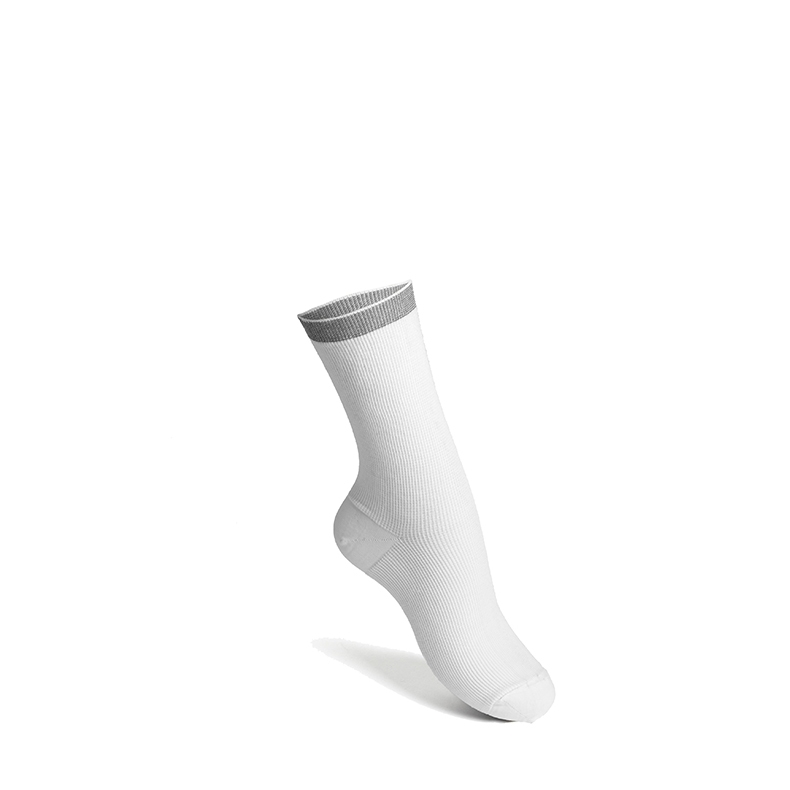 Socquettes de contention de confort – BLANC – LAPADD