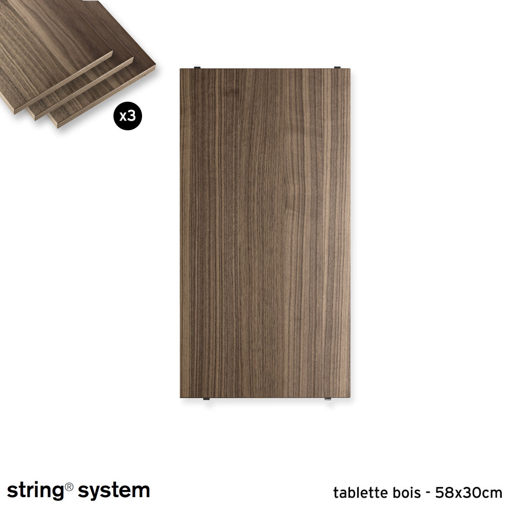 Tablette String® System String Furniture - bois naturel