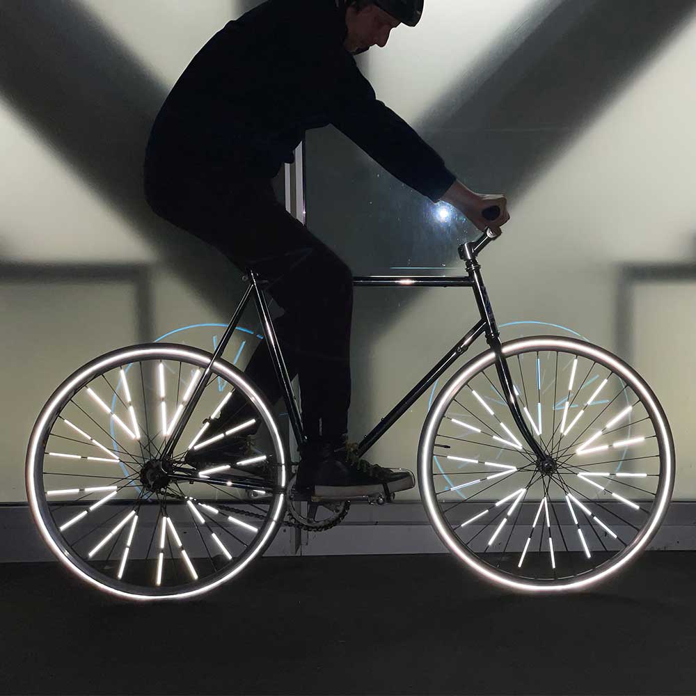 Réflecteurs de Rayons de vélo,48 pièces Lumiere Rayon Velo,5