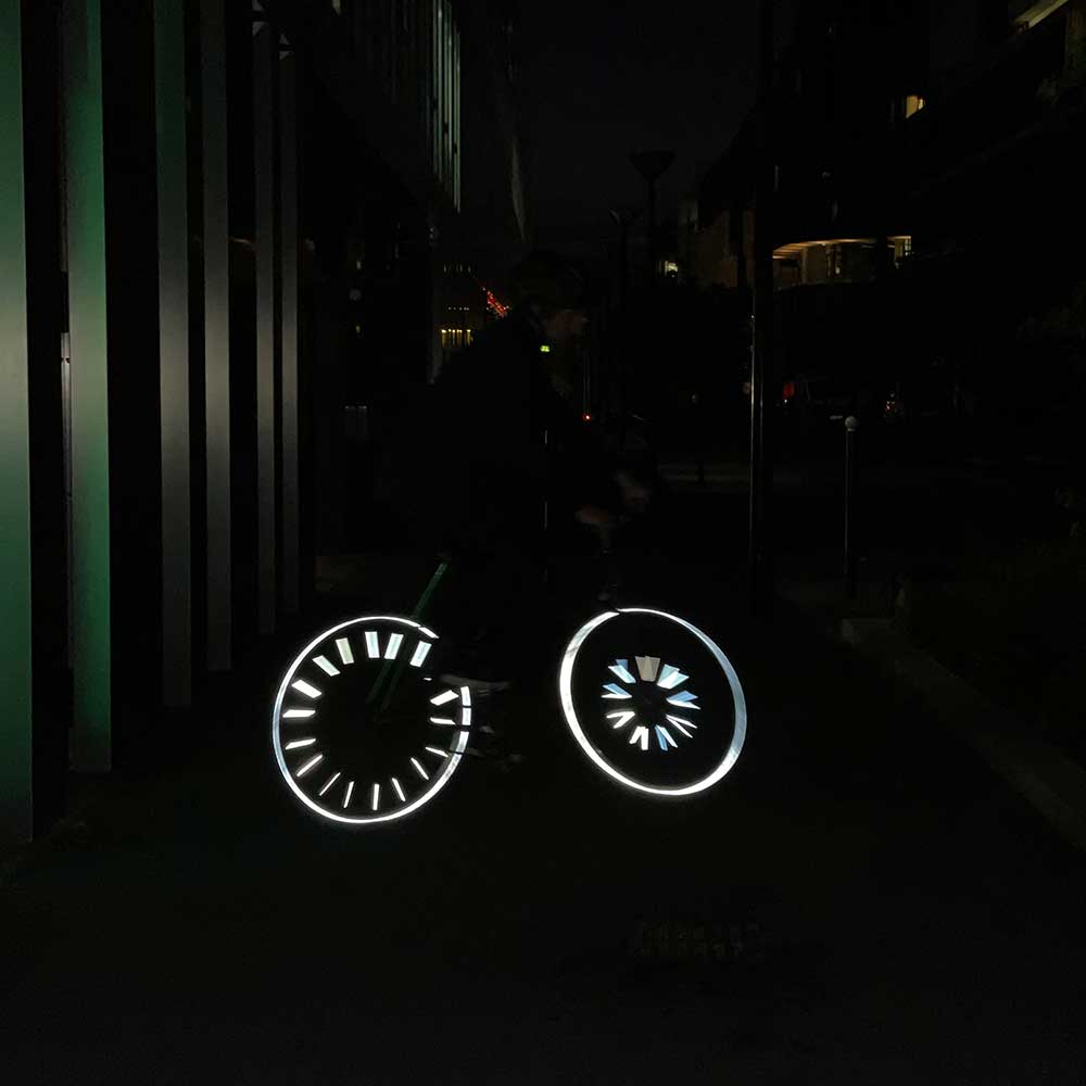 12x Barres Réflecteur pour Roue Bicyclette Vélo Rayons Réfléchissant Nuit  Brille