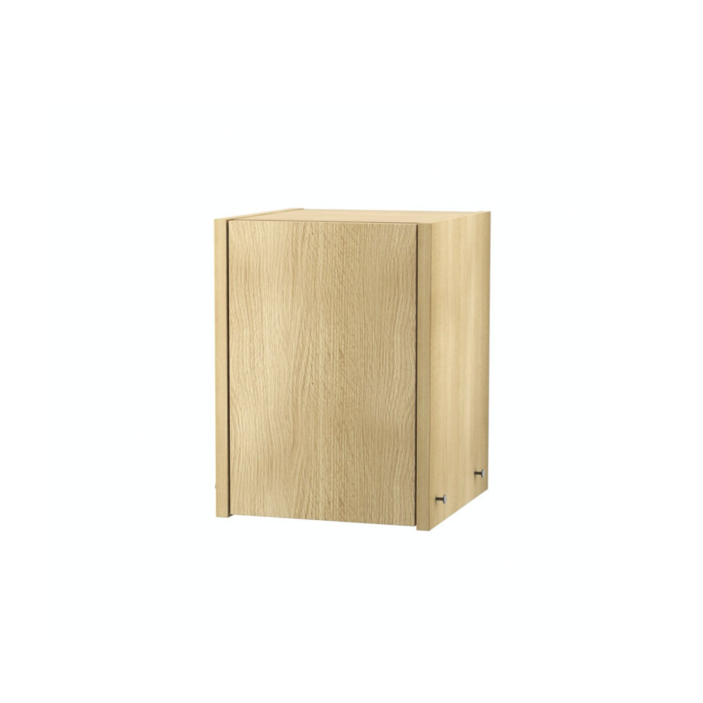 String System / mini caisson Tiny Cabinet porte battante 28x38x30 - CHÊNE