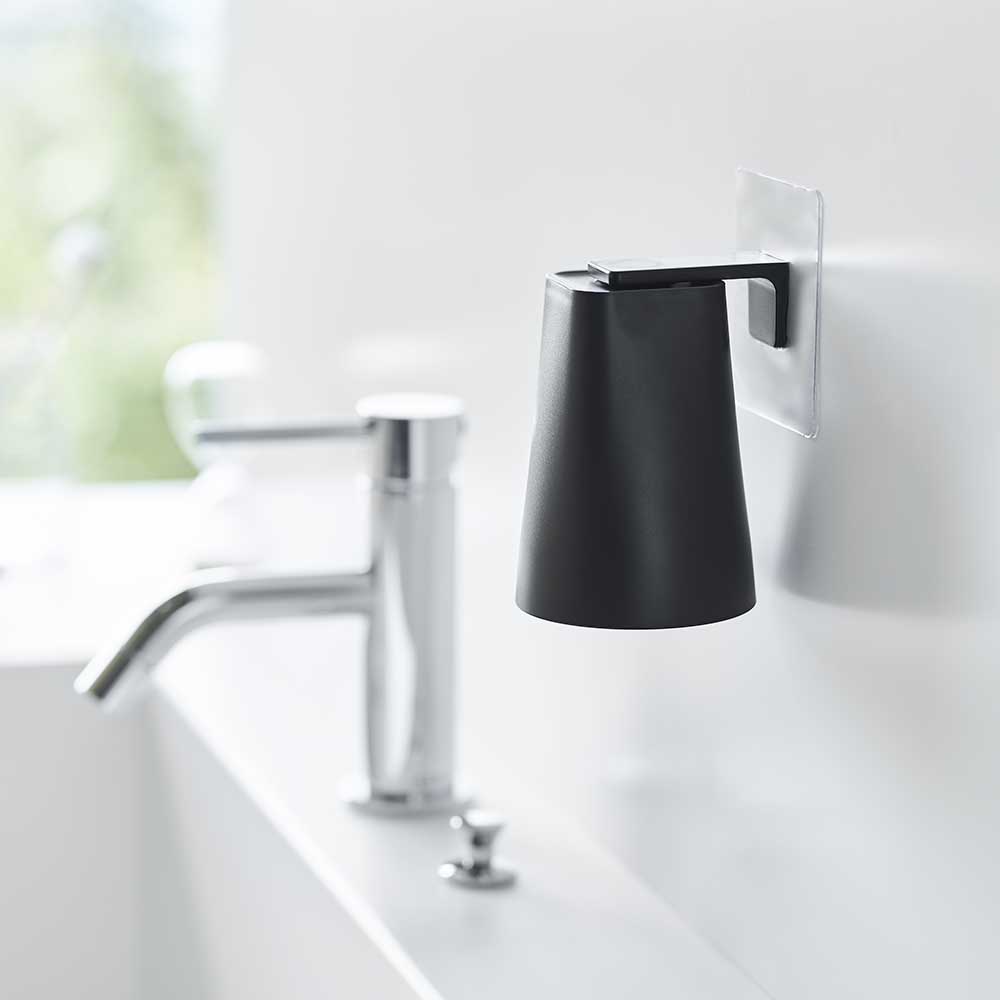 Verre à dent suspendu avec ventouse invisible - NOIR – Image 4