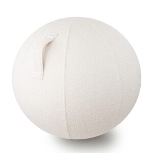 Pouf, siège ballon - DIVA - BOUCLÉ WHITE