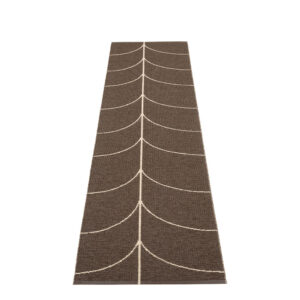 LEIF - tapis long, tapis de couloir - DARK BROWN