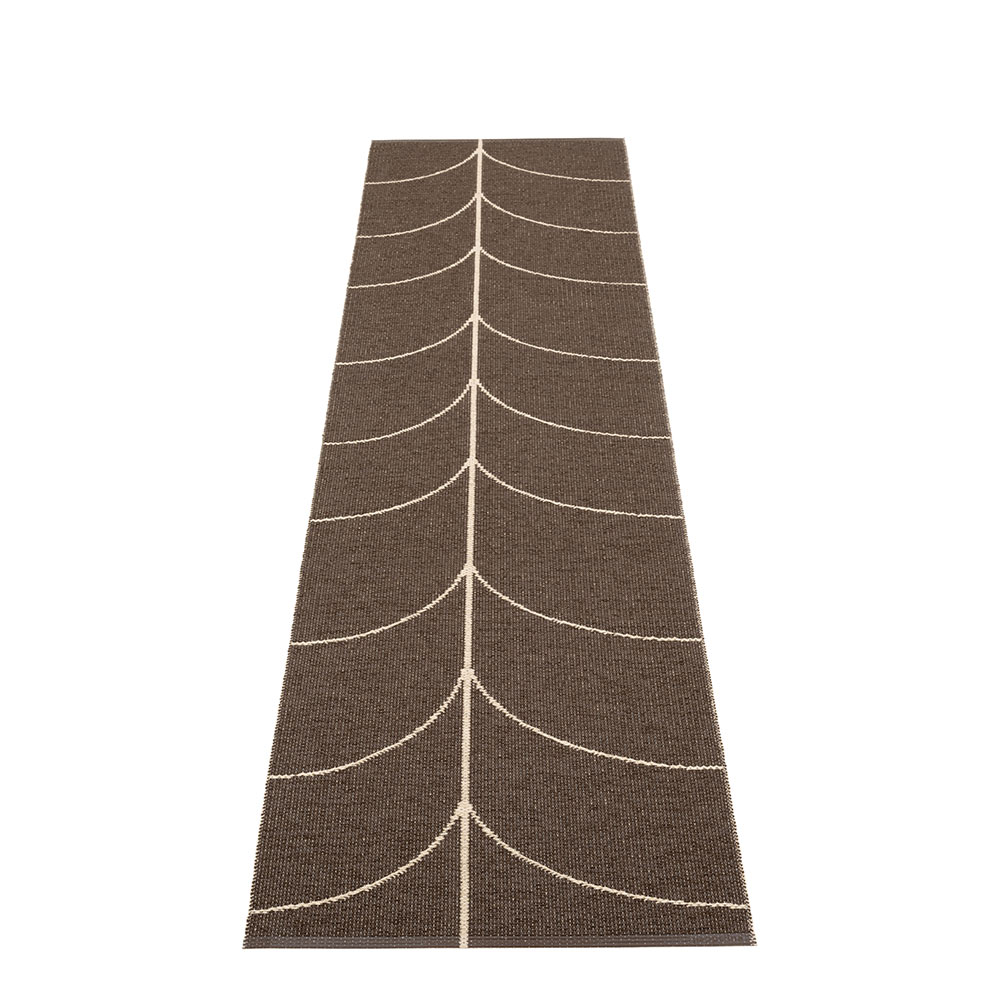 LEIF - tapis long, tapis de couloir - DARK BROWN