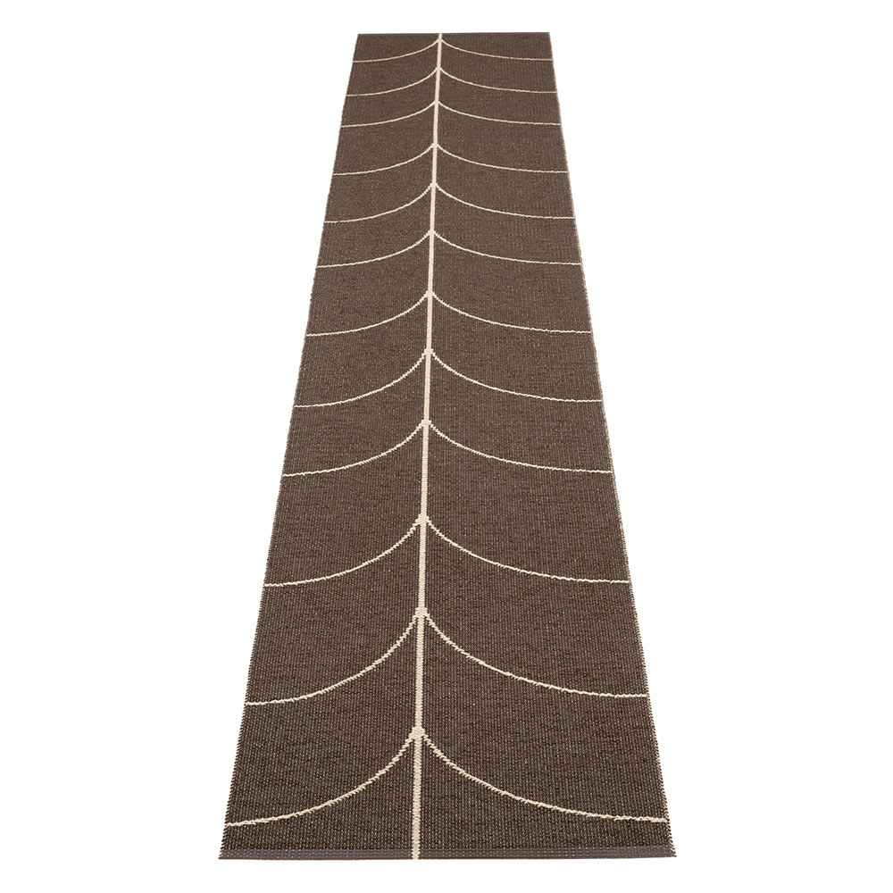 LEIF - tapis long, tapis de couloir - DARK BROWN – Image 2