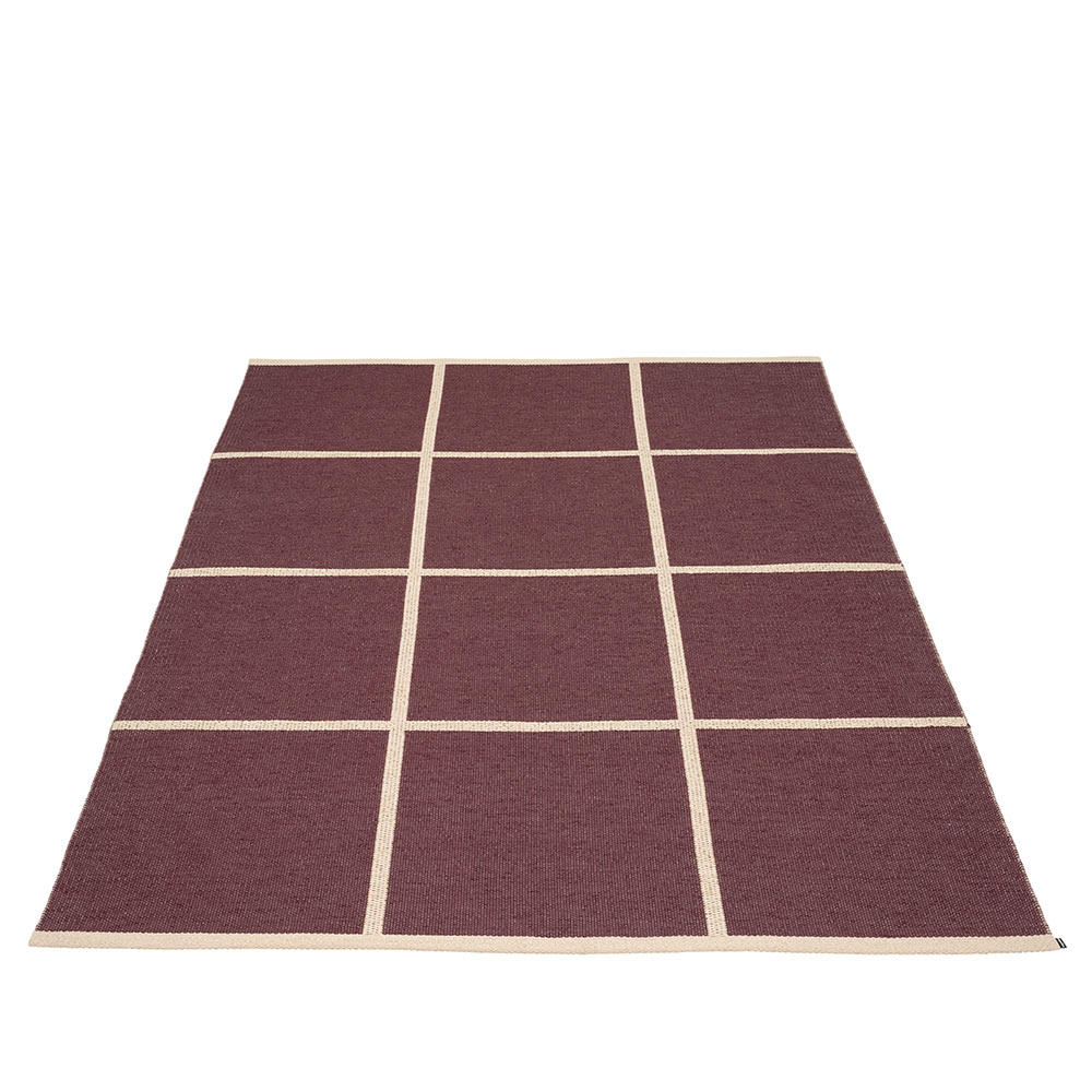 CRISS - grand tapis 180x260 - BURGUNDY