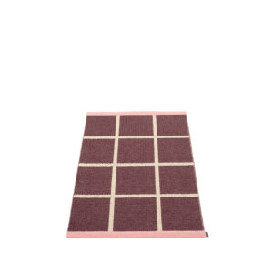 CRISS POP - tapis long, tapis de couloir 70x100 - BURGUNDY