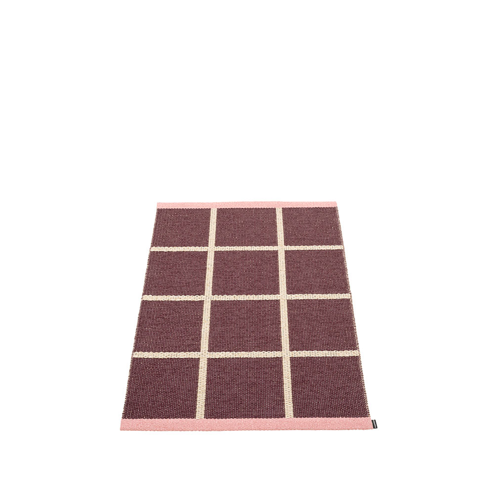 CRISS POP - tapis long, tapis de couloir 70x100 - BURGUNDY