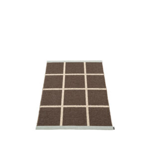 CRISS POP - tapis long, tapis de couloir 70x100 - DARK BROWN