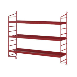 String Pocket Metal / étagère 60x15x50 complète - BORDEAUX