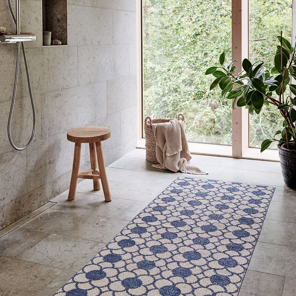 ANYA - tapis long, tapis de couloir - RIVER BLUE – Image 9