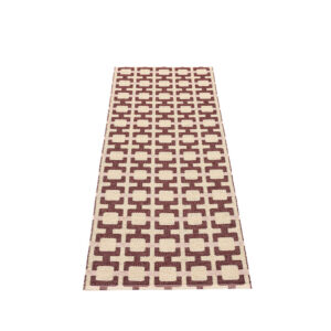 TOM - tapis long, tapis de couloir - BURGUNDY