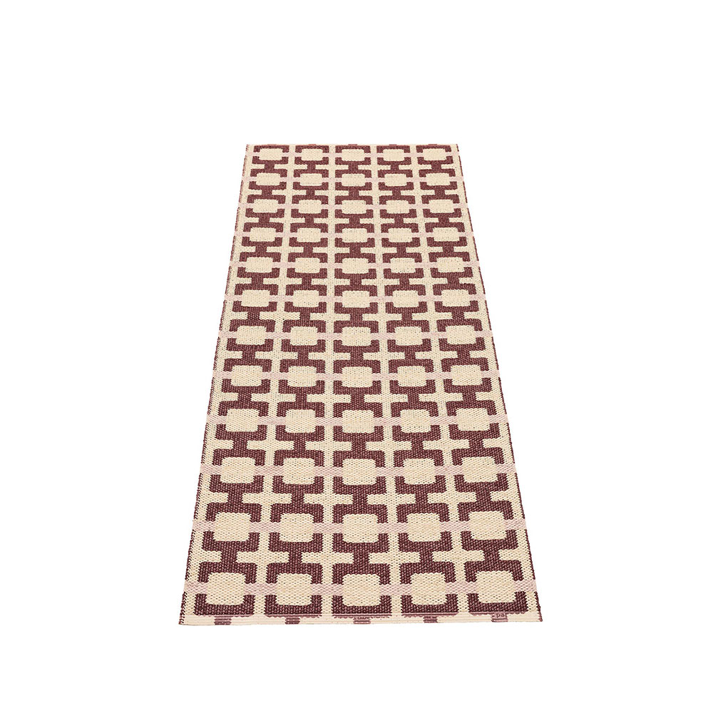TOM - tapis long, tapis de couloir - BURGUNDY